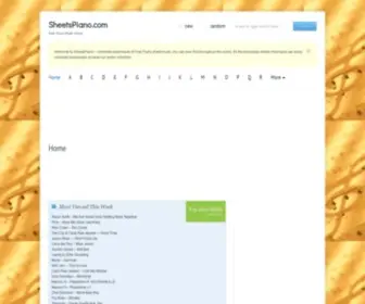 Sheetspiano.com(Free Piano Music Sheet) Screenshot