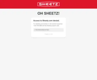 Sheetz.com(Sheetz® Official Site) Screenshot