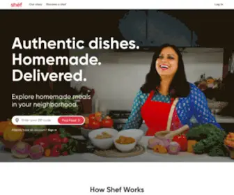 Shef.com(Homemade food) Screenshot