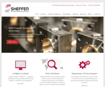 Sheffercorp.com(Our goal is to change to the perception of the cylinder manufacturer industry) Screenshot