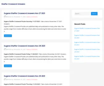 Sheffercrosswordanswers.com(Sheffer Crossword Answers) Screenshot