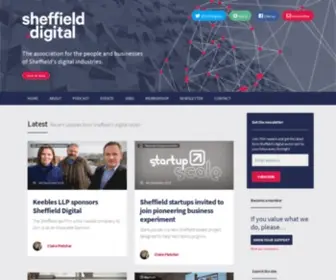 Sheffield.digital(The association for the people and businesses of Sheffield's digital industries) Screenshot