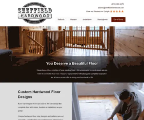 Sheffieldhardwood.com(Whether your hardwood floor) Screenshot