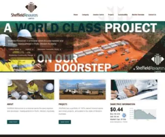 Sheffieldresources.com.au(Sheffield Resources) Screenshot