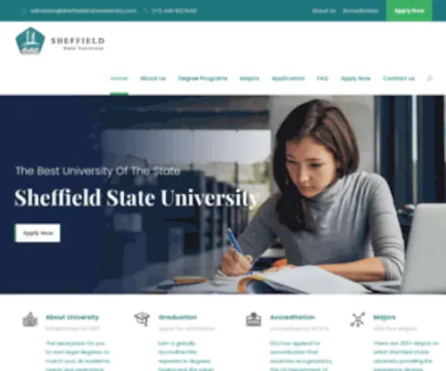 Sheffieldstateuniversity.com(Sheffield State University) Screenshot