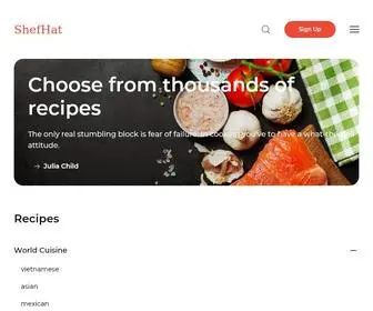 Shefhat.com(We hate the notion of a secret recipe. Recipes are by nature derivative and meant to be shared) Screenshot