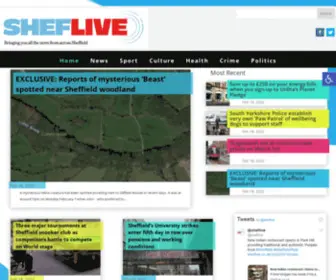 Sheflive.co.uk(Home) Screenshot