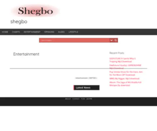 Shegbo.com(Entertainment) Screenshot