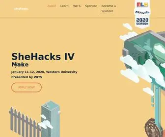 Shehacks.ca(SheHacks) Screenshot