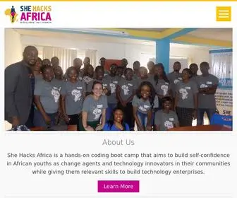Shehacksafrica.org(She Hacks Africa) Screenshot
