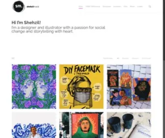 ShehZil.com(Design Portfolio) Screenshot