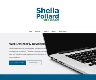 Sheilapollard.com(Sheila Pollard Website Design) Screenshot