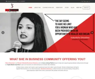 Sheinbusiness.com(Women Entrepreneurs in India) Screenshot