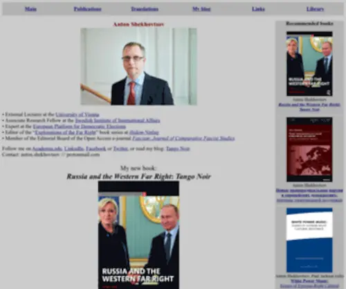 Shekhovtsov.org(Centre for Democratic Integrity) Screenshot
