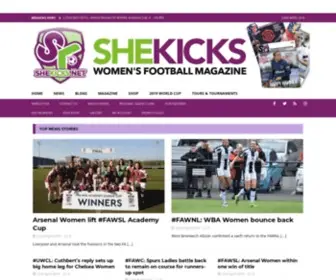 Shekicks.net(She Kicks) Screenshot