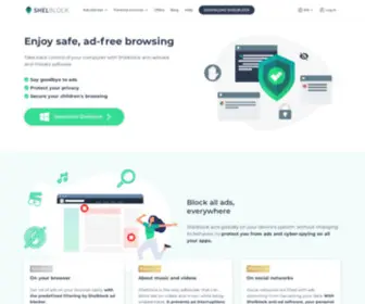 Shelblock.com(Bloqueur de pub français) Screenshot