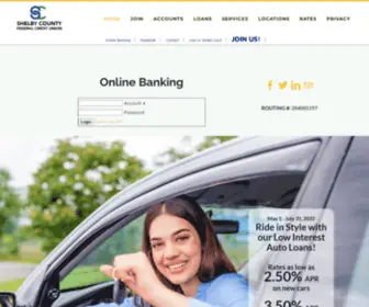 Shelbycountycu.com(Shelby County Federal Credit Union) Screenshot