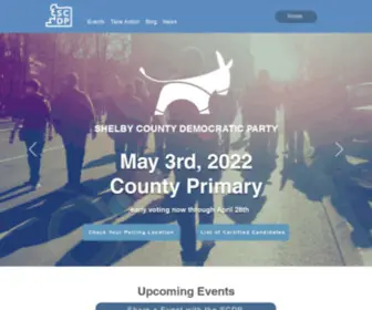 Shelbydem.org(Shelby County Democratic Party) Screenshot