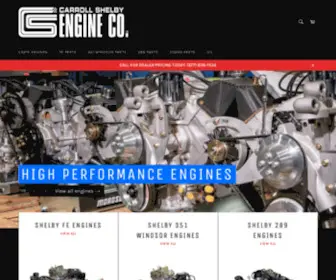 Shelbyengines.com(Carroll Shelby Engine Company) Screenshot