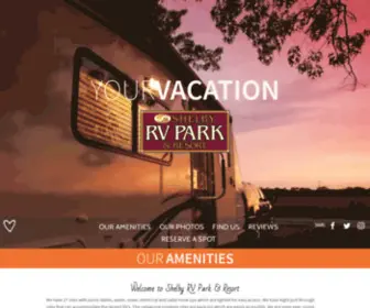 ShelbymtrvPark.com(Shelby RV Park and Resort) Screenshot