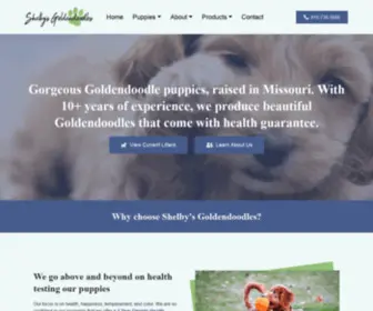 Shelbysgoldendoodles.com(Mini Goldendoodle Puppies From Missouri) Screenshot