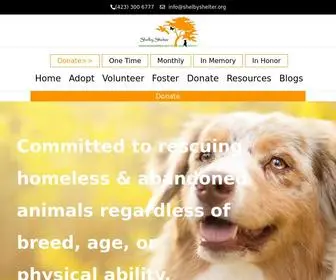 Shelbyshelter.org(Animal Rescue) Screenshot