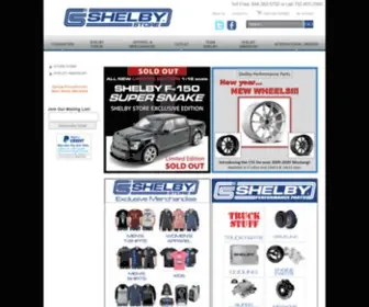 Shelbystore.com(Shelby Performance Parts) Screenshot