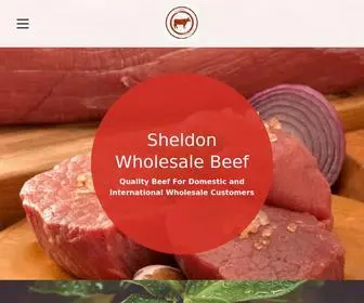 Sheldonbeef.com(Wholesale Beef) Screenshot