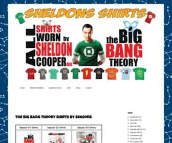 Sheldoncoopersshirts.com(All Shirts Worn by Sheldon Cooper in The Big Bang Theory) Screenshot