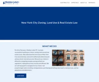 Sheldonlobelpc.com(NYC Zoning & Land Use Law for 45 Years) Screenshot