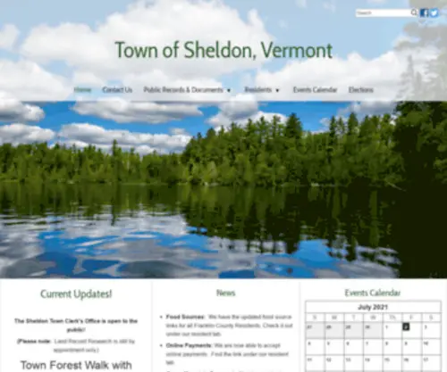 Sheldonvt.com(Town of Sheldon) Screenshot