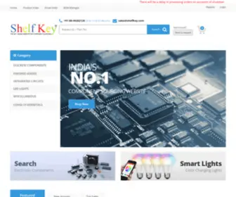 Shelfkey.com(Buy Electronic components online india) Screenshot