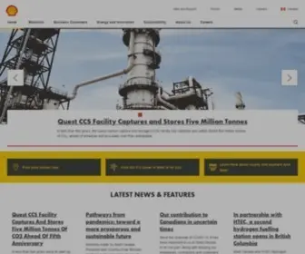 Shell.ca(Shell Canada) Screenshot