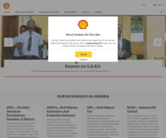 Shell.com.ng(Shell Nigeria) Screenshot