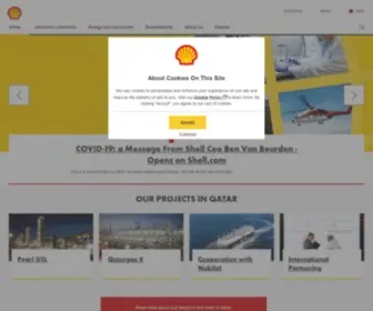 Shell.com.qa(Qatar Shell) Screenshot