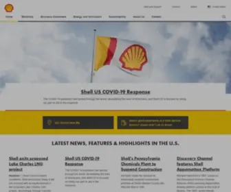 Shell.us(Shell in the United States explores and produces energy products) Screenshot