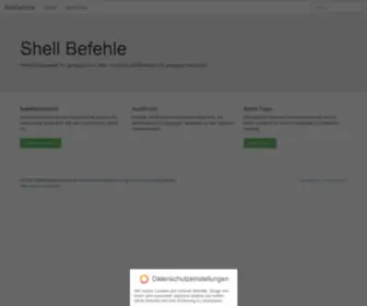 Shellbefehle.de(Befehlsübersicht) Screenshot