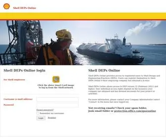 Shelldeps.com(Shell DEPs Online) Screenshot