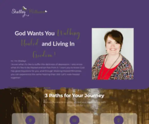 Shelleywilburn.org(Finding Healing and Purpose Through Forgiveness) Screenshot