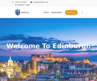 Shellfine.com(Edinburgh) Screenshot