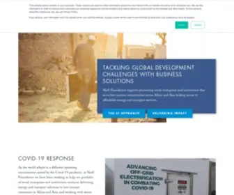 Shellfoundation.org(Shell Foundation’s portfolio addresses two major global development challenges) Screenshot