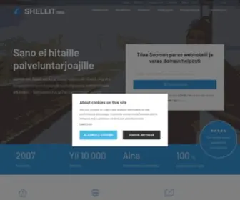 Shellit.org(Domainit eli verkkotunnukset ja virtuaalipalvelimet) Screenshot