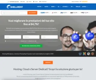Shellrent.com(Domini, Hosting, Cloud e Server Dedicati) Screenshot
