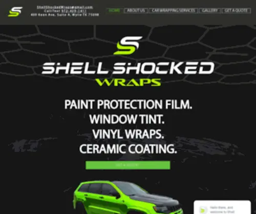 Shellshockedwraps.com(Shell Shocked Wraps is your dedicated custom car wraps and paint protection film (PPF)) Screenshot
