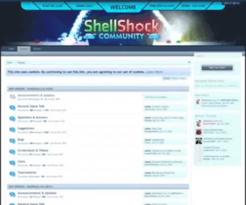 Shellshockliveforums.com(Shellshockliveforums) Screenshot