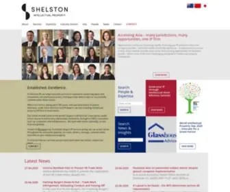 Shelstonip.com(Leading specialist intellectual property (IP)) Screenshot