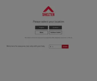 Shelter.org.uk(The housing and homelessness charity) Screenshot