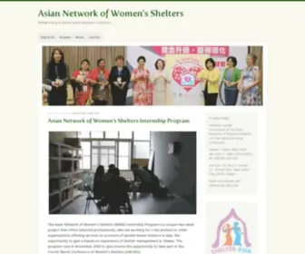 Shelterasia.org(Networking to Build Asian Women's Shelters) Screenshot