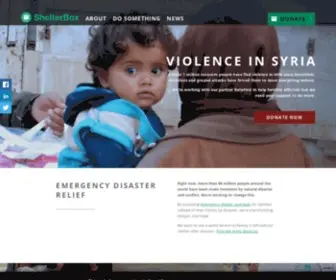 Shelterbox.org(Our mission) Screenshot
