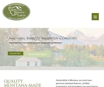 Shelterdesigns.net(Yurts for Sale in Montana) Screenshot